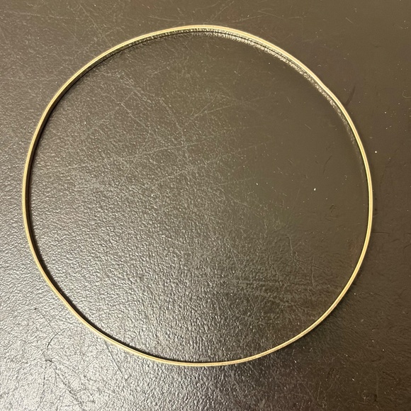 Solid 10k 10kt Yellow Gold Vintage Bangle Bracelet - Picture 5 of 5